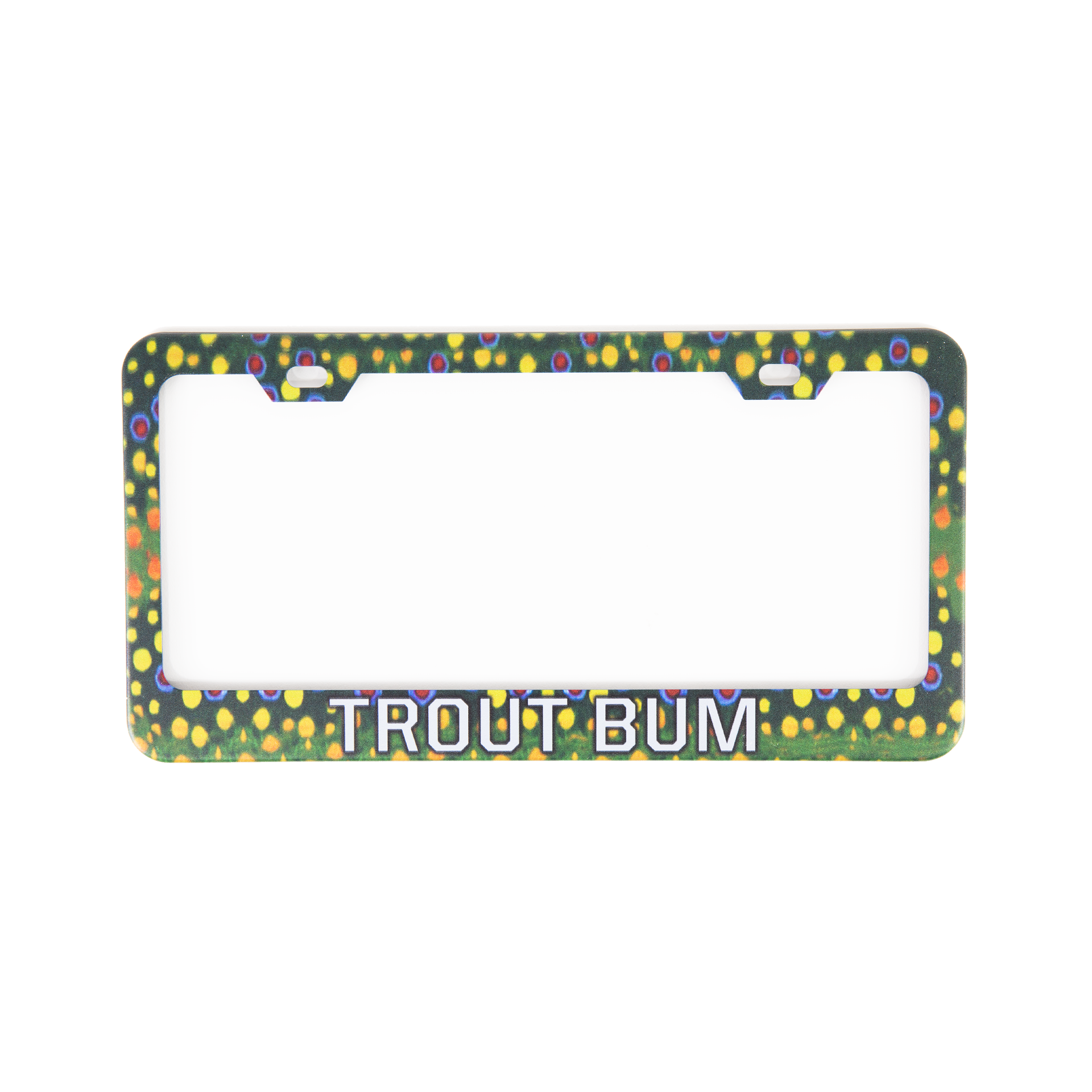 Trout Bum License Plate Frame - Brook Trout
