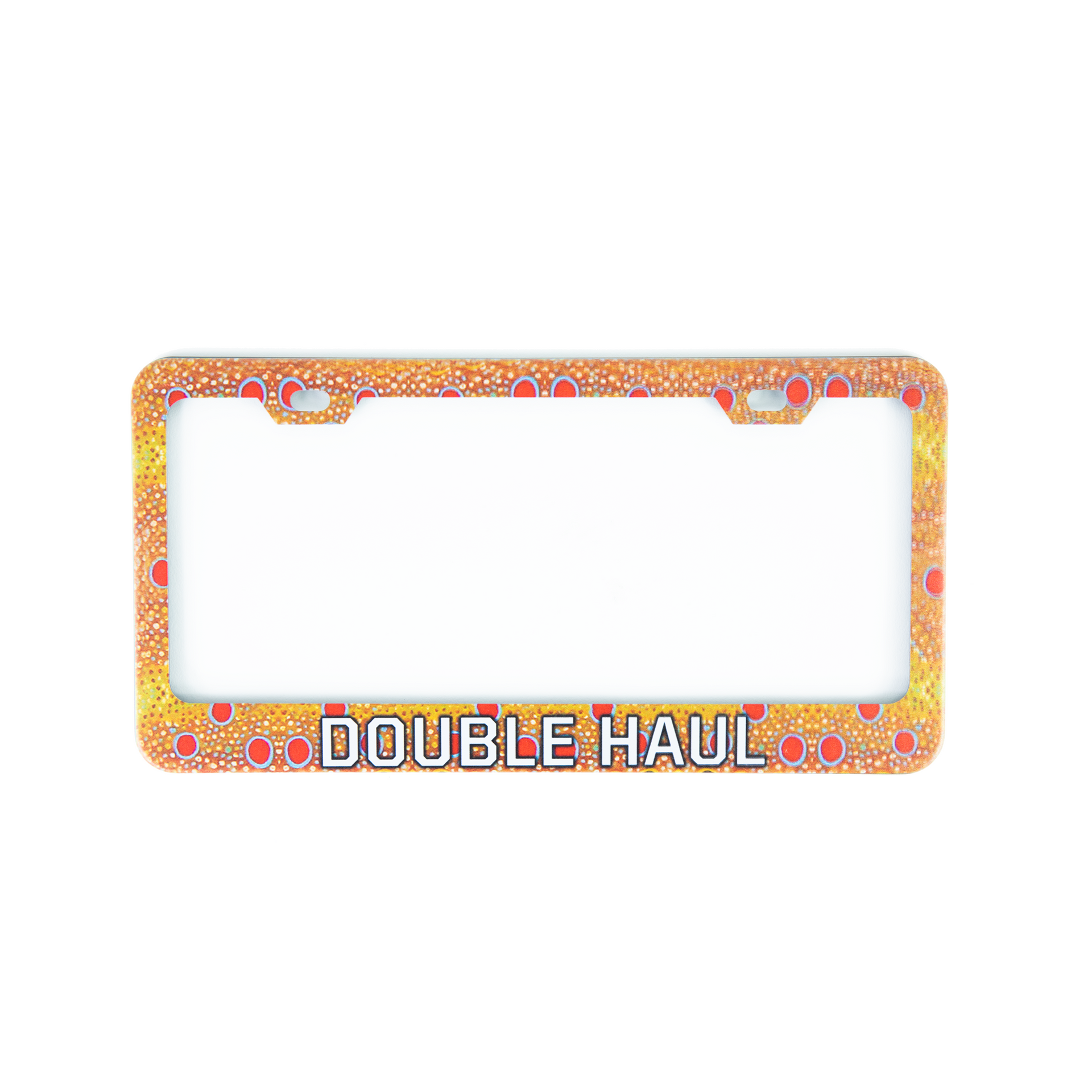 Double Haul License Plate Frame - Brown Trout (6580596604951)