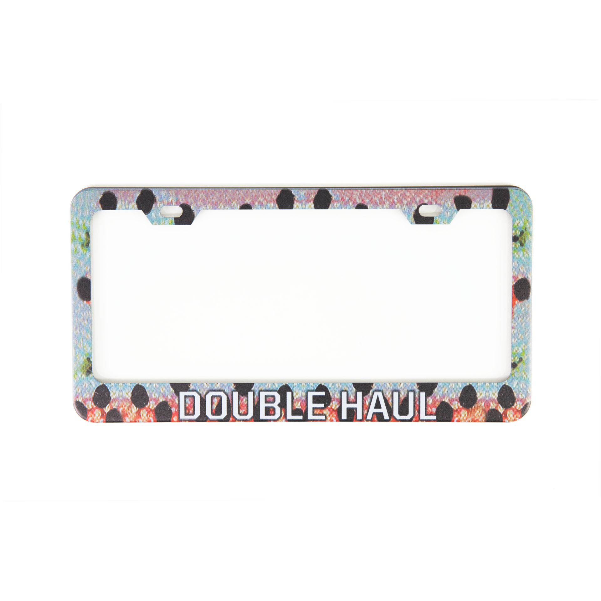 Double Haul License Plate Frame - Rainbow Trout (6580597227543)
